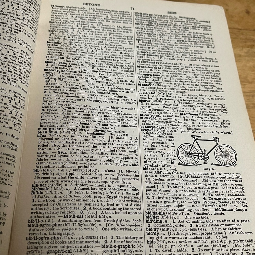 Vintage Webster's Secondary School Dictionary Copyright 1913, 1925